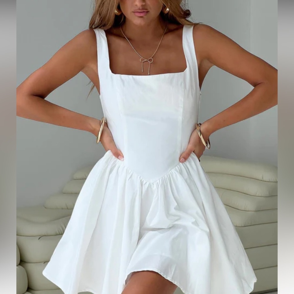 Princess Polly Straplie Mini Dress White